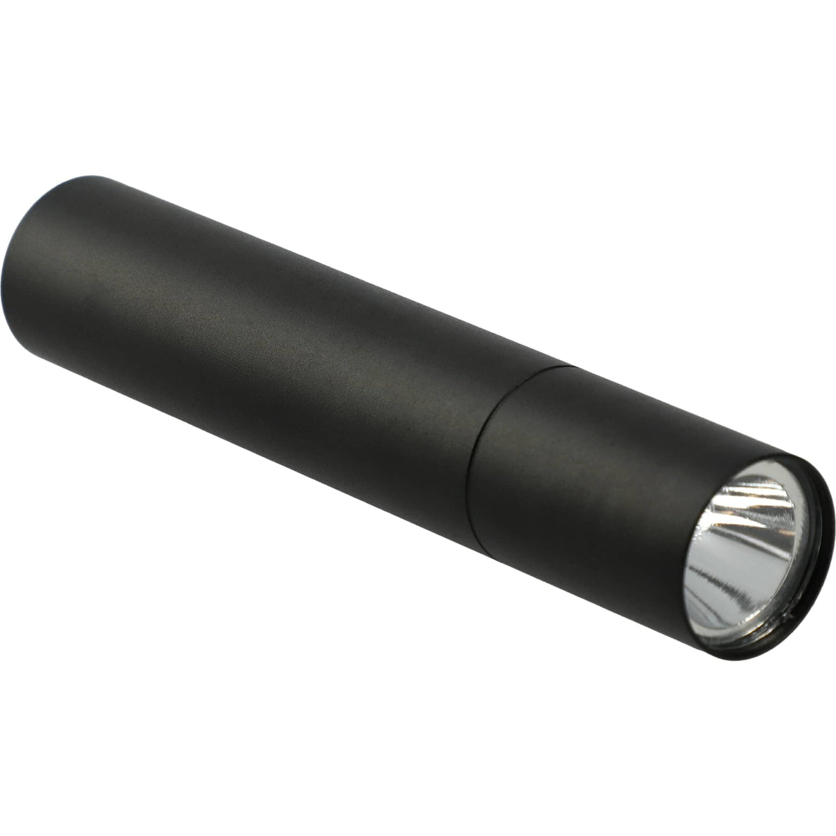Rechargeable Aluminum Flashlight, 1,200 mAh - Black - Right Angle 4