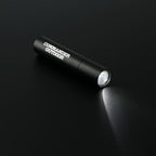 Rechargeable Aluminum Flashlight, 1,200 mAh - Black - Right Angle