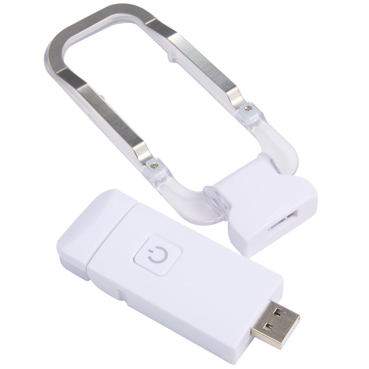 Rechargeable Clip On Book Light in Recycled Plastic Full Color - White - Alternate 2