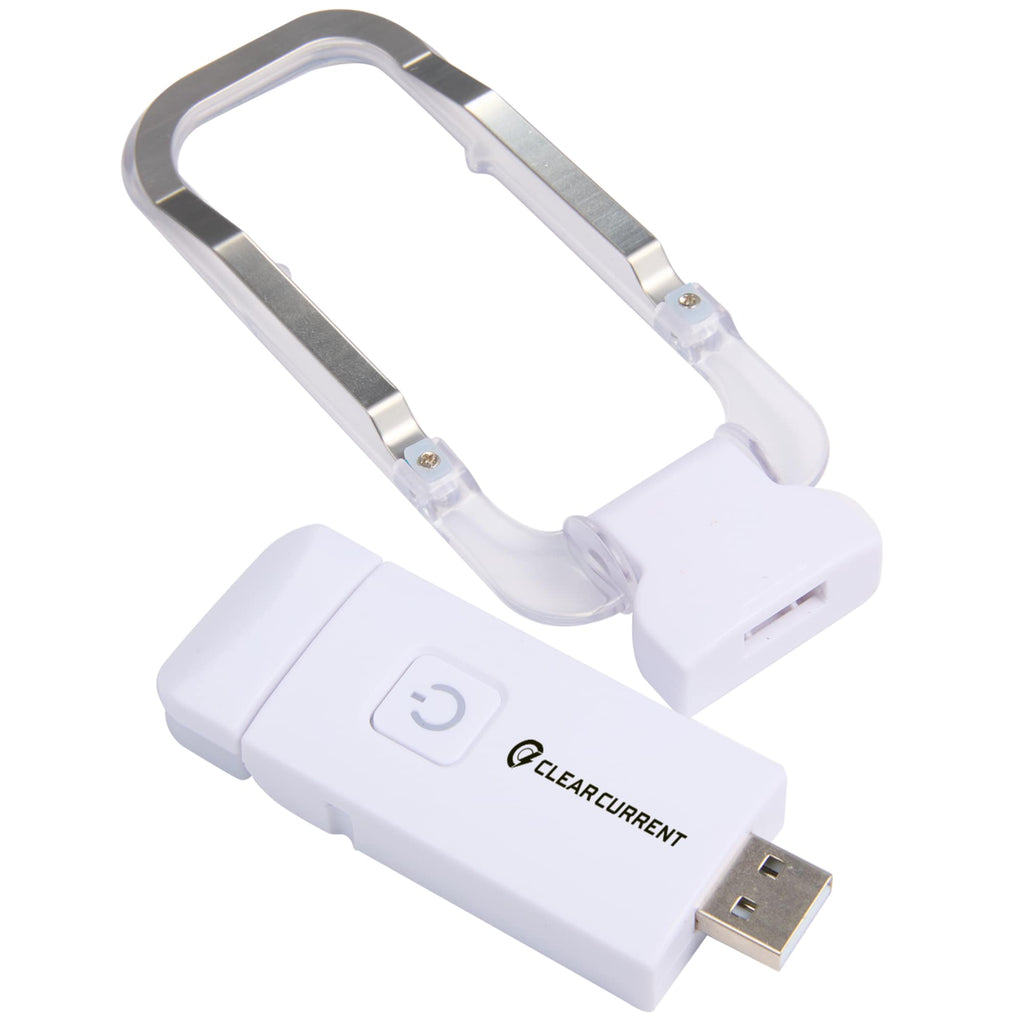 Rechargeable Clip On Book Light in Recycled Plastic Full Color - White - Alternate