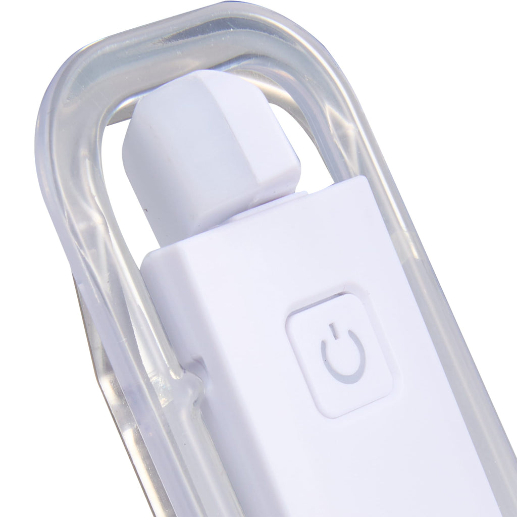 Rechargeable Clip On Book Light in Recycled Plastic Full Color - White - Light Rotation 4