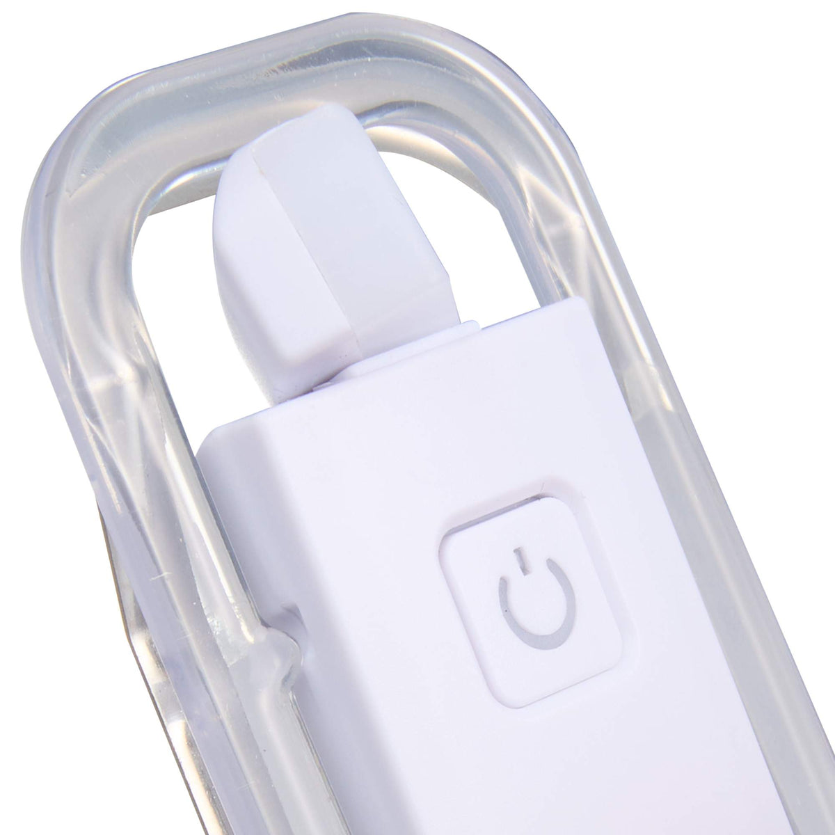 Rechargeable Clip On Book Light in Recycled Plastic Full Color - White - Light Rotation