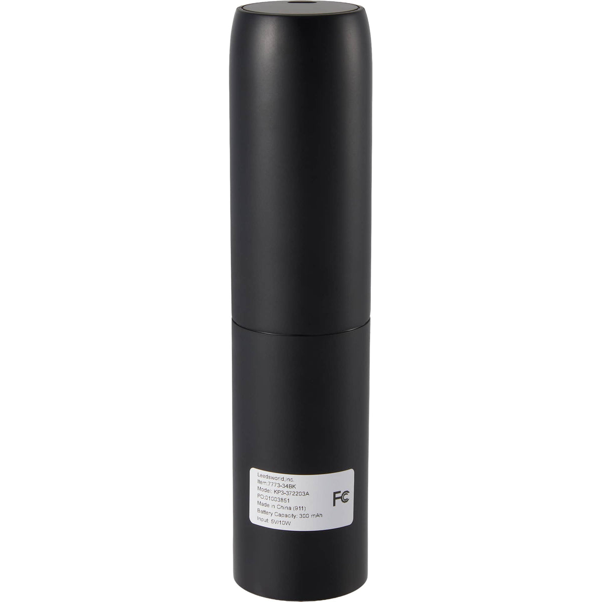 Rechargeable Electric Wine Opener with USB-C - Black - Back