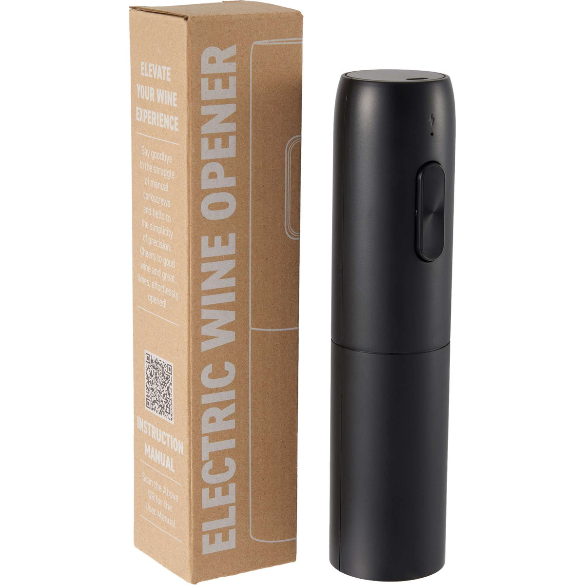 Rechargeable Electric Wine Opener with USB-C - Black - Components