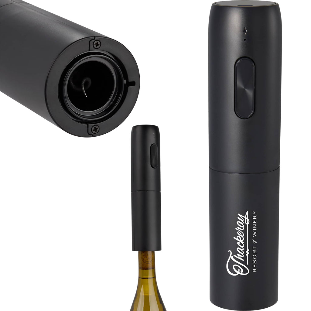 Rechargeable Electric Wine Opener with USB-C - Black - Default