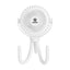 Rechargeable Fan with a Flexible Tripod, Portable - White - Pad Print