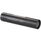 Rechargeable Flashlight with COB Side Light, 2,200 mAh Full Color - Black - Left Angle