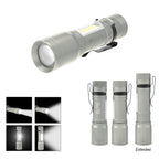 Rechargeable Freeport Focus Flashlight - Gunmetal - Laser