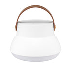 Rechargeable Lamp with Removable Lantern Top - White with Brown - Front