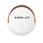 Rechargeable Lamp with Removable Lantern Top - White with Brown - Pad Print