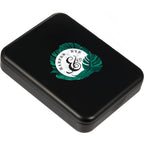 Rechargeable LED Compact Mirror in Recycled Plastic Full Color - Black - Right Angle Closed