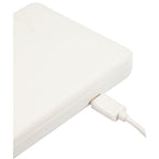 Rechargeable LED Compact Mirror in Recycled Plastic Full Color - White - Detail