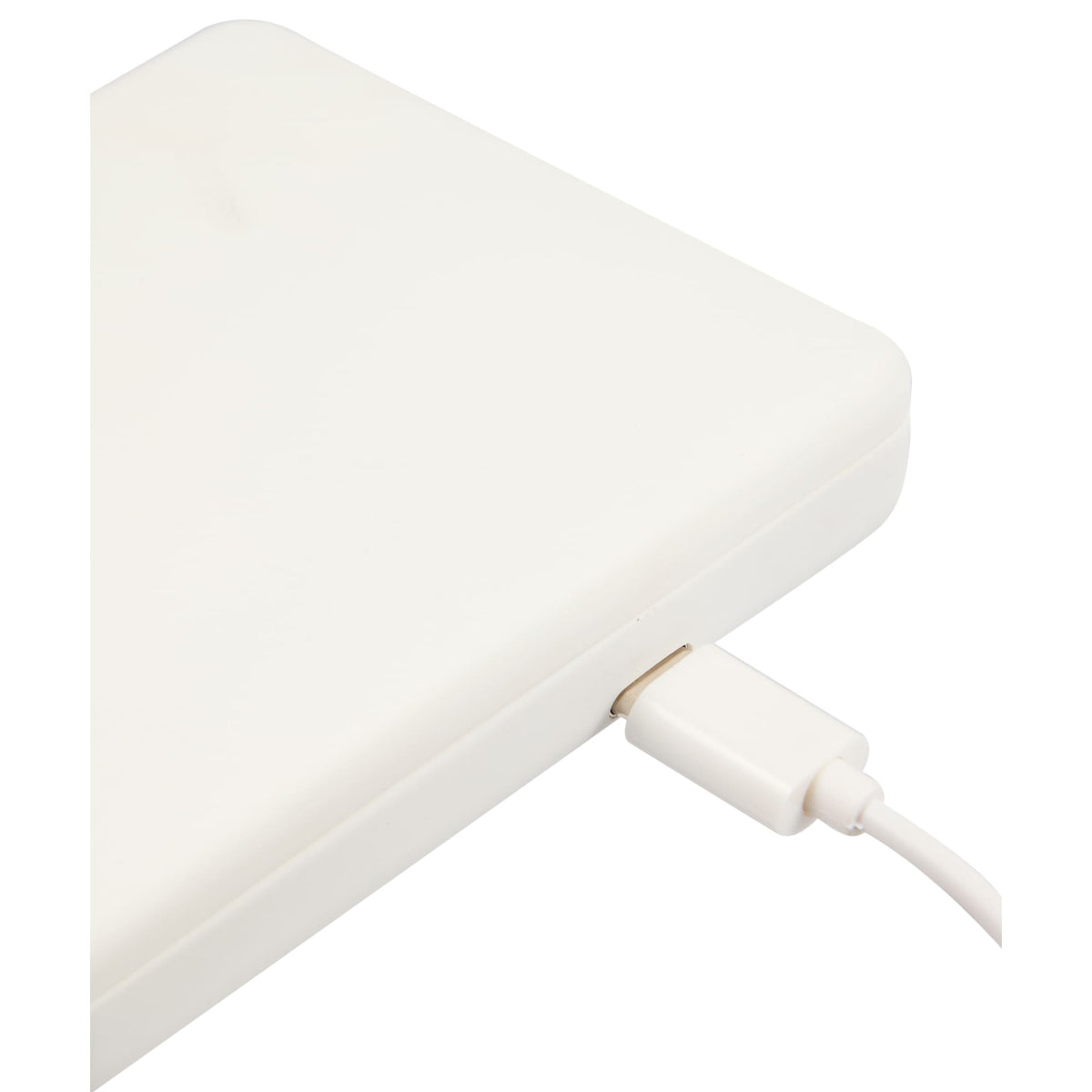 Rechargeable LED Compact Mirror in Recycled Plastic Full Color - White - Detail