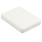 Rechargeable LED Compact Mirror in Recycled Plastic Full Color - White - Left Angle