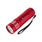 Rechargeable LED Flashlight in Aluminum - Red - Laser