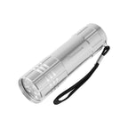 Rechargeable LED Flashlight in Aluminum - Silver - Laser
