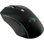 Rechargeable Light Up Logo Wireless Mouse Laser Engraving - Black - Photo 2