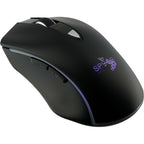 Rechargeable Light Up Logo Wireless Mouse Laser Engraving - Black - Photo 3