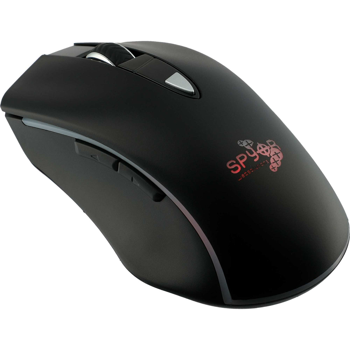 Rechargeable Light Up Logo Wireless Mouse Laser Engraving - Black - Photo