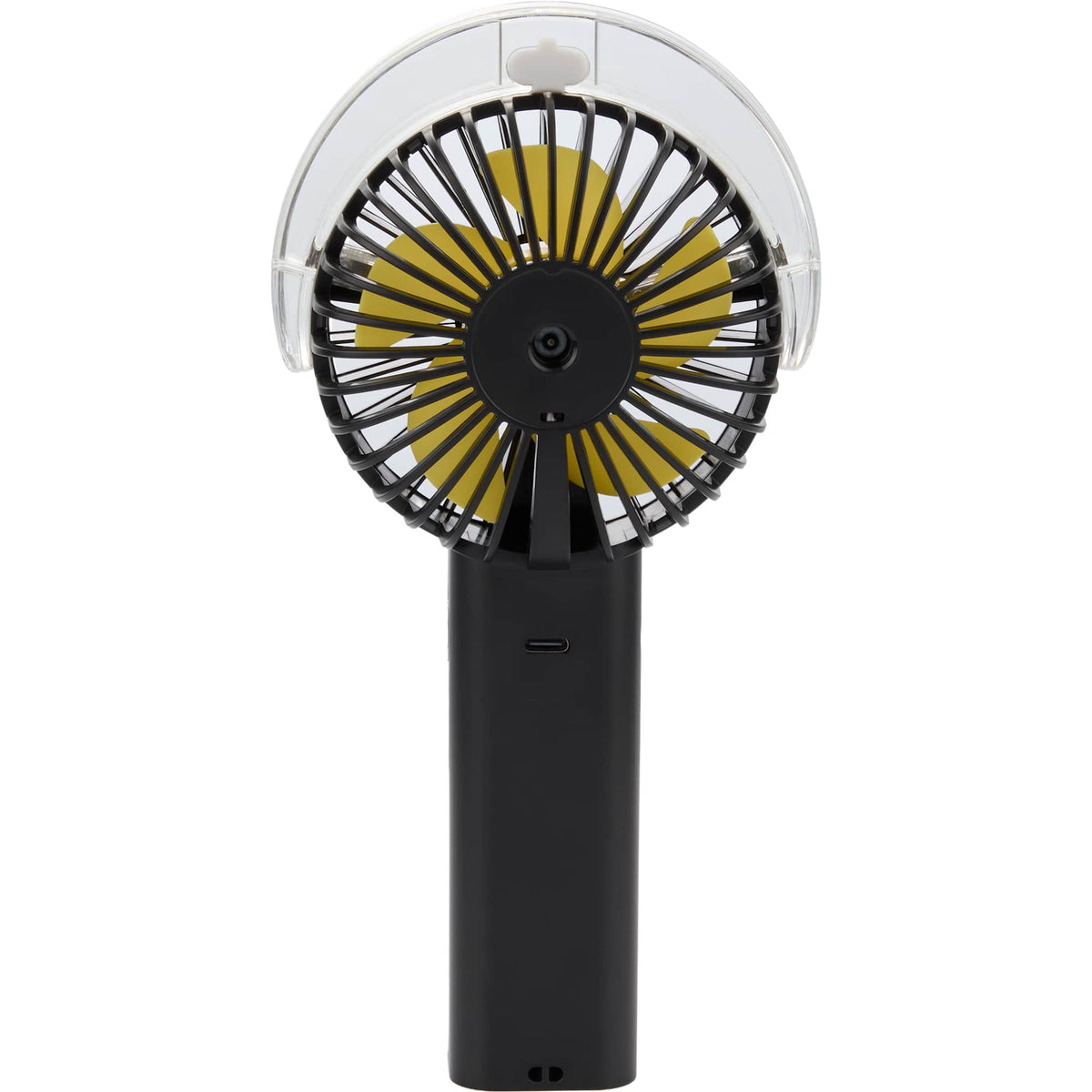 Rechargeable Misting Fan with LED Display - Black - Back
