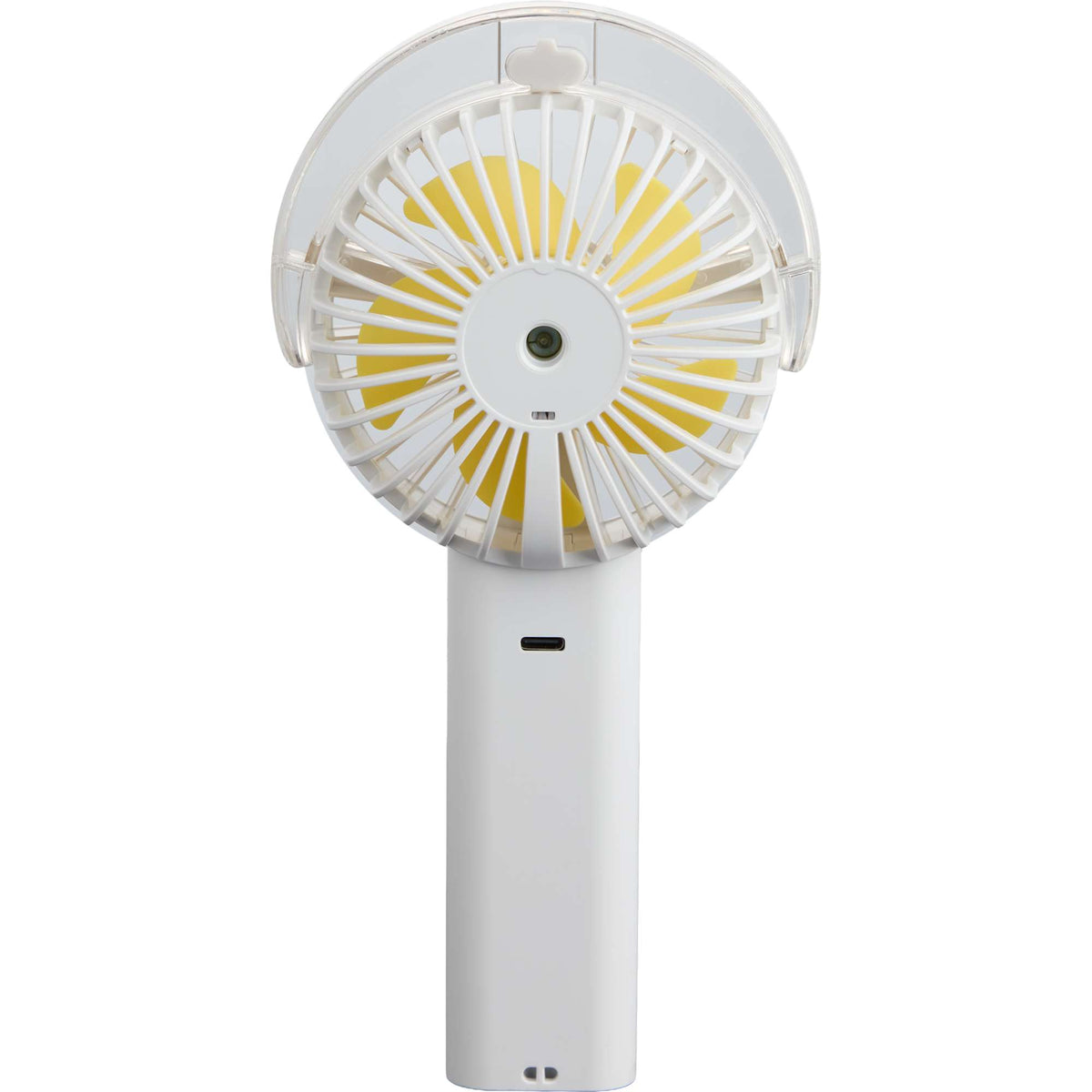 Rechargeable Misting Fan with LED Display - White - Back