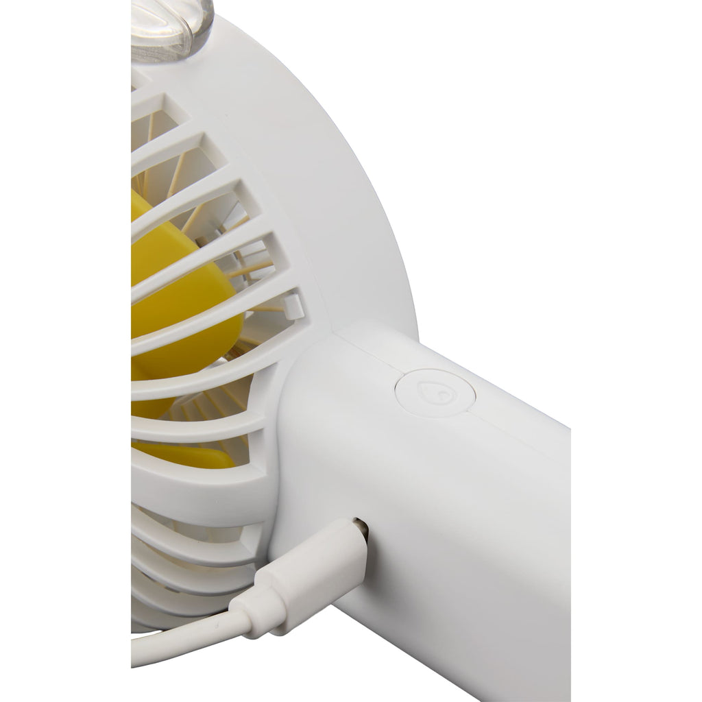 Rechargeable Misting Fan with LED Display - White - Detail 4