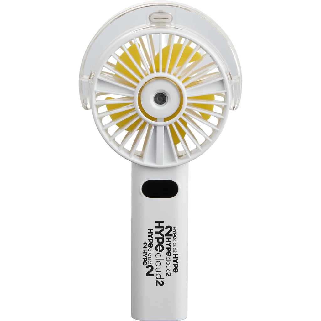 Rechargeable Misting Fan with LED Display - White - Front