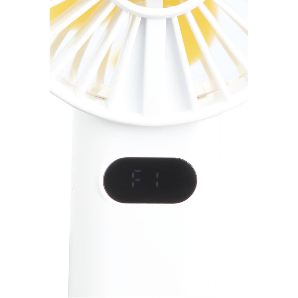 Rechargeable Misting Fan with LED Display - White - Photo 2