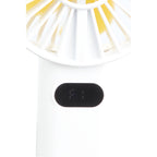 Rechargeable Misting Fan with LED Display - White - Photo 2