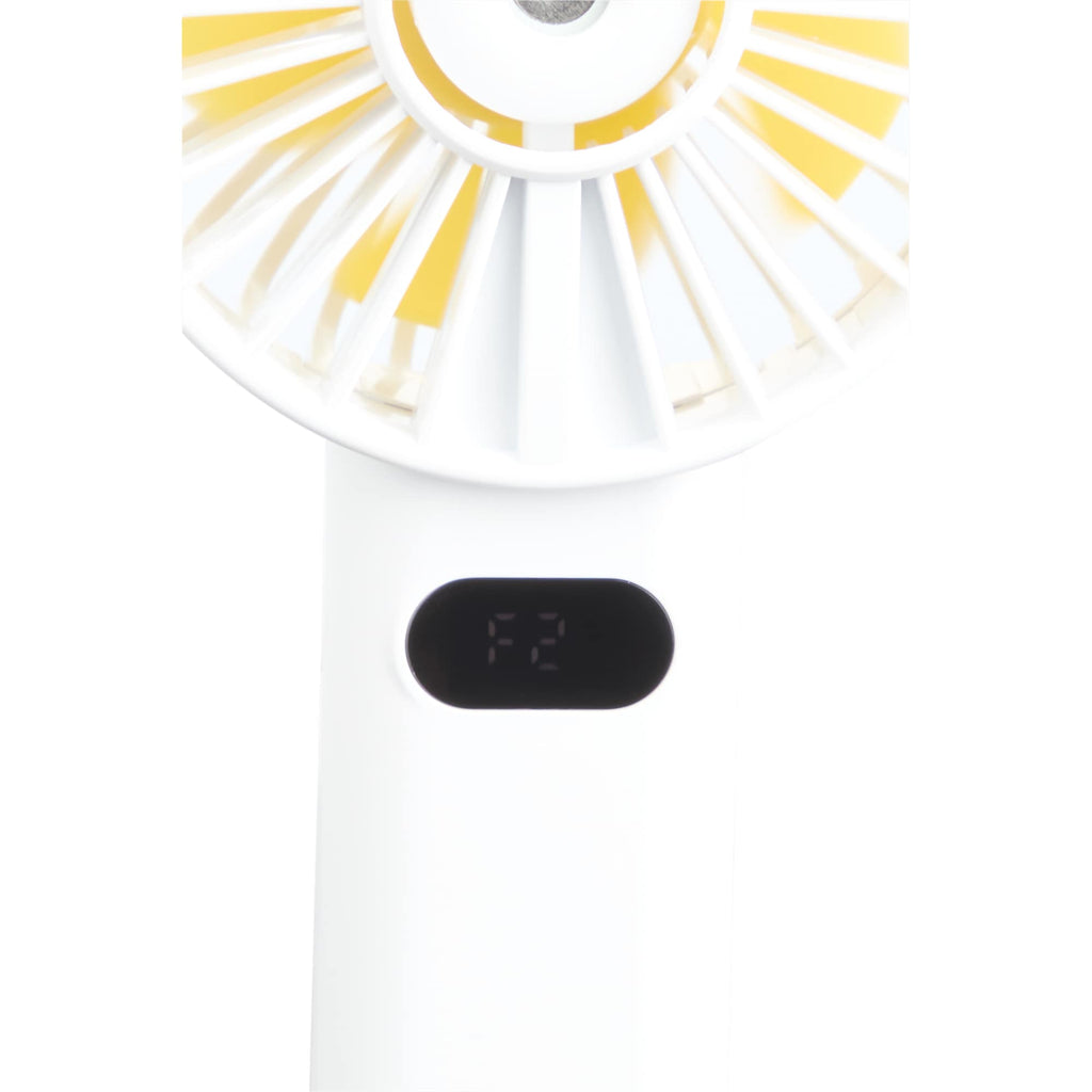 Rechargeable Misting Fan with LED Display - White - Photo 3