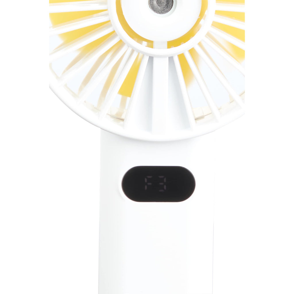 Rechargeable Misting Fan with LED Display - White - Photo 4