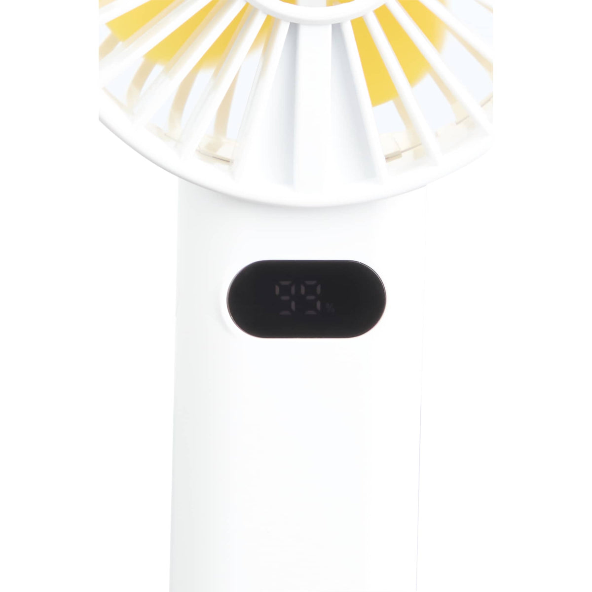 Rechargeable Misting Fan with LED Display - White - Photo