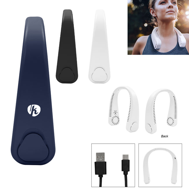 Rechargeable Neck Fan, Hands-Free