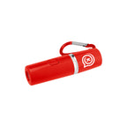 Rechargeable Portable Alarm and Flashlight with Carabiner - Red - Pad Print