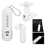 Rechargeable Power Bank with Fan and Flashlight - White - Silk Screen