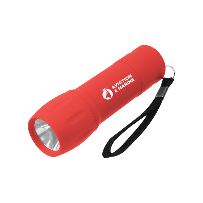 Rechargeable Rubberized COB Light with Strap