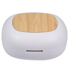 Rechargeable Waterless Aroma Diffuser with Bamboo Lid Full Color - White - Back