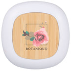 Rechargeable Waterless Aroma Diffuser with Bamboo Lid Full Color - White - Front 2