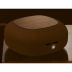 Rechargeable Waterless Aroma Diffuser with Bamboo Lid Full Color - White - Right Angle Detail