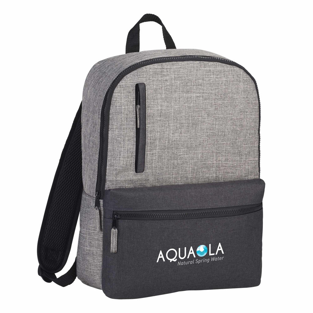 Reclaim Laptop Backpack in 100% Recycled PET, 15 Inch Embroidery - Graphite - Photo 2