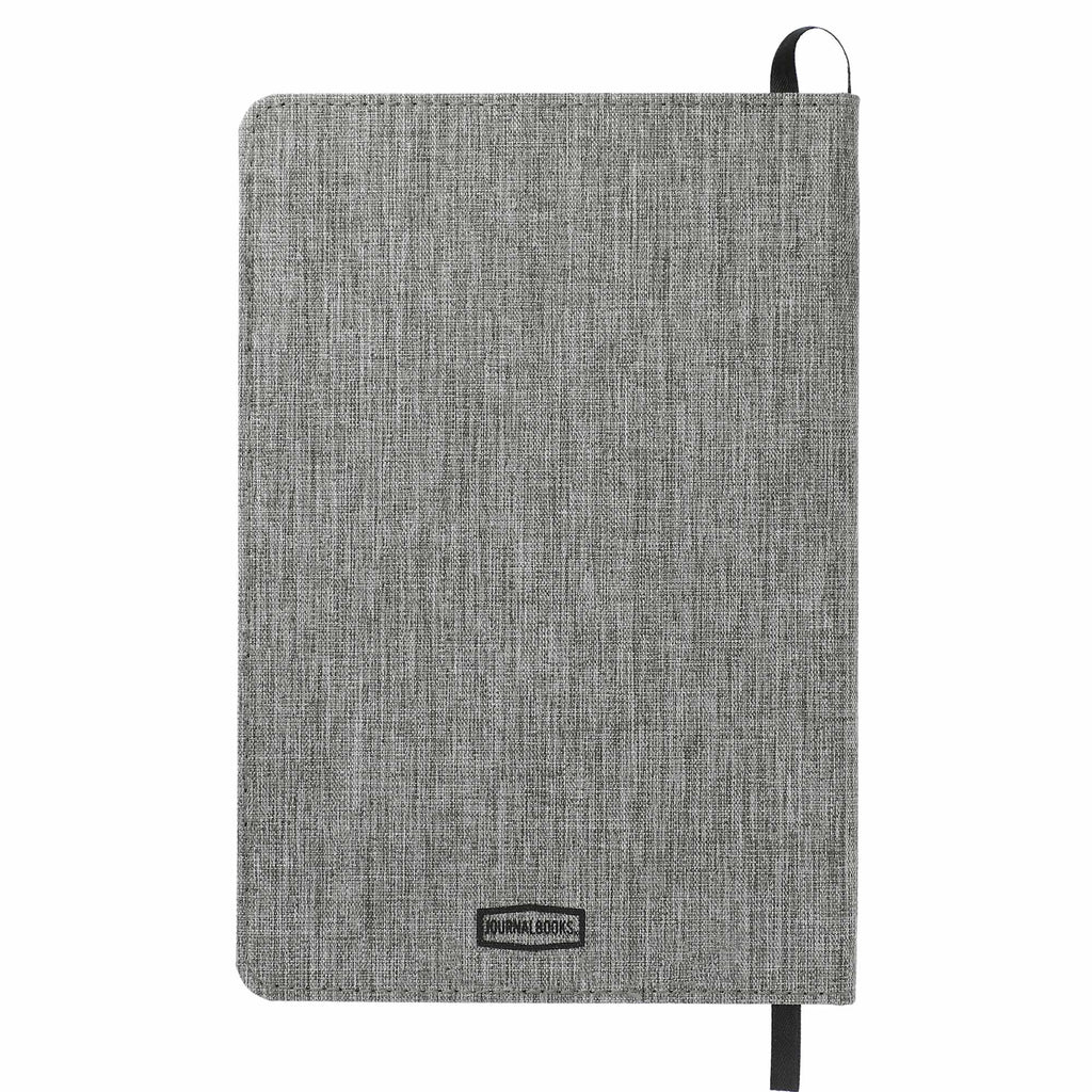 Reclaim Recycled Journal with Phone Pocket, 5.5 x 8.5 Inches Transfer - Gray - Back