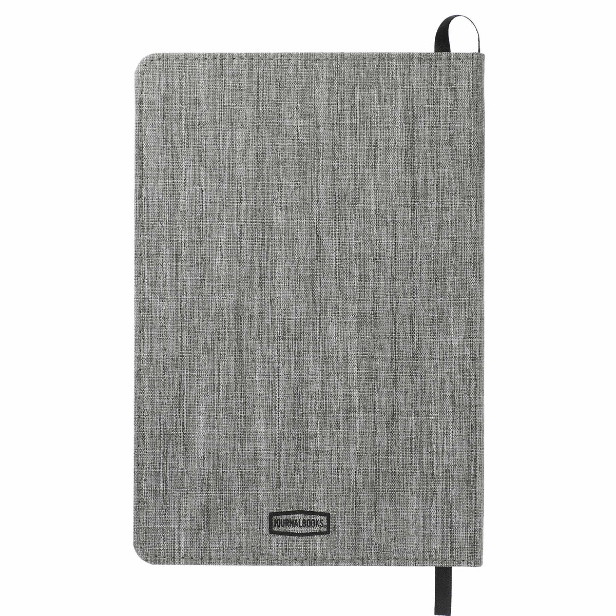 Reclaim Recycled Journal with Phone Pocket, 5.5 x 8.5 Inches Transfer - Gray - Back