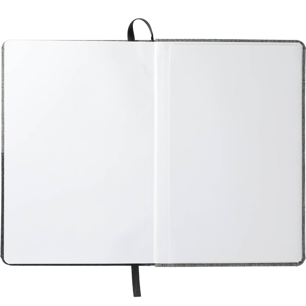 Reclaim Recycled Journal with Phone Pocket, 5.5 x 8.5 Inches Transfer - Gray - Front 4