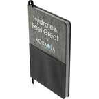 Reclaim Recycled Journal with Phone Pocket, 5.5 x 8.5 Inches Transfer - Gray - Left Angle