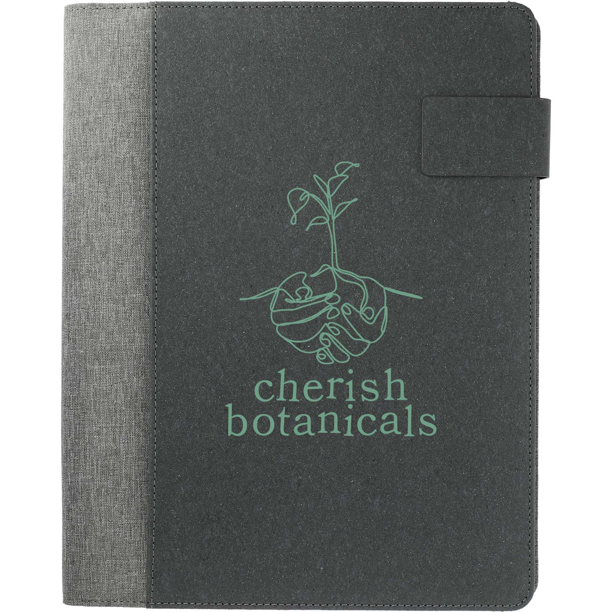 Reclaim Recycled Wireless Charging Writing Pad, 5,000 mAh - Gray - Front
