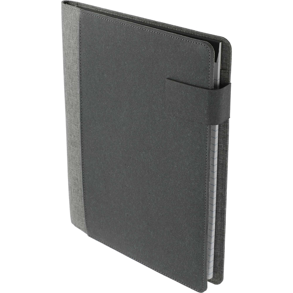 Reclaim Recycled Wireless Charging Writing Pad, 5,000 mAh - Gray - Left Angle 2