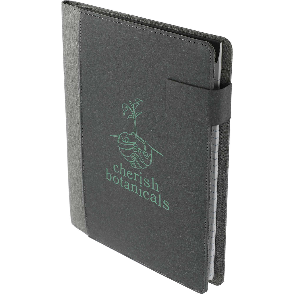 Reclaim Recycled Wireless Charging Writing Pad, 5,000 mAh - Gray - Left Angle