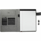Reclaim Recycled Wireless Charging Writing Pad, 5,000 mAh - Gray - Open