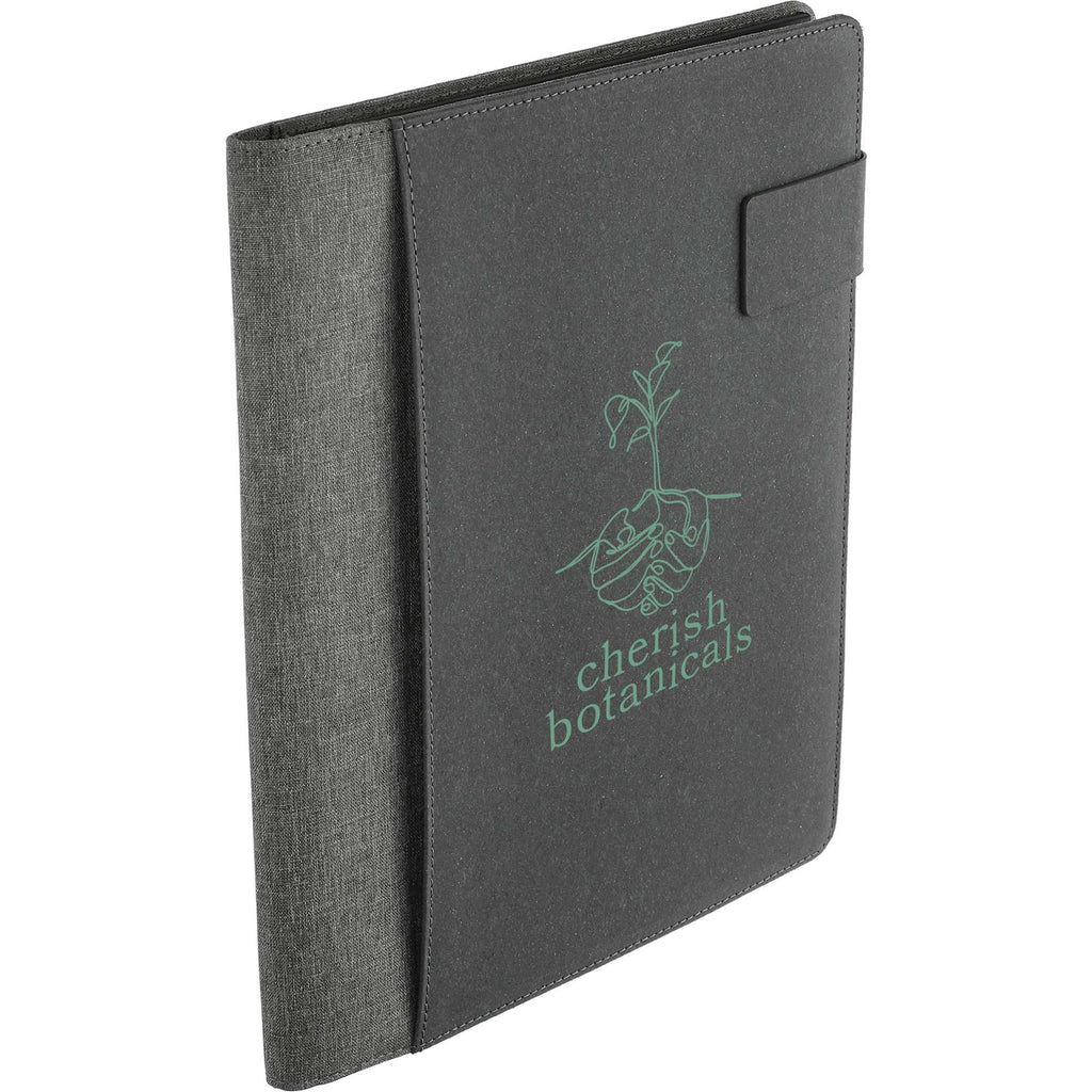 Reclaim Recycled Wireless Charging Writing Pad, 5,000 mAh - Gray - Right Angle