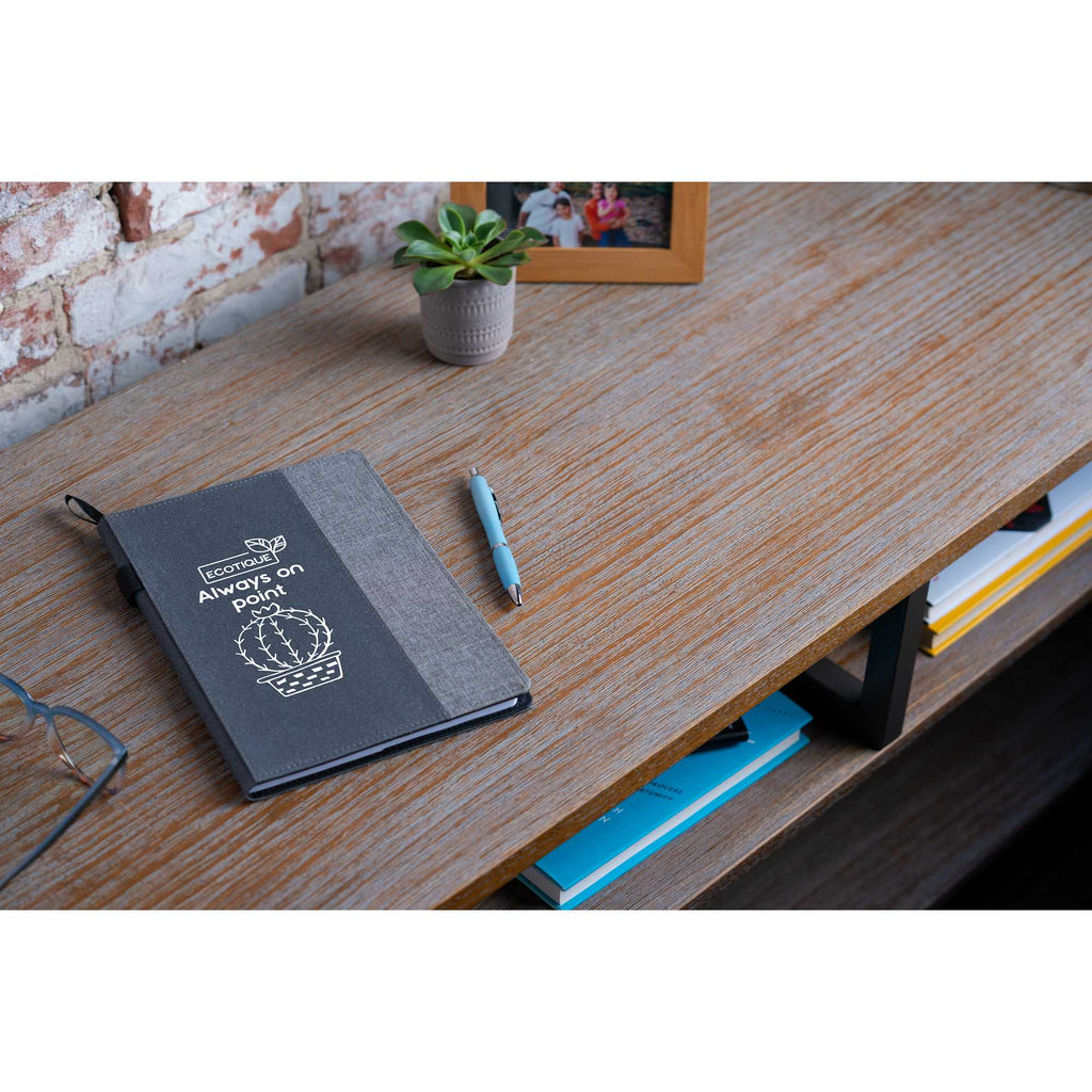 Reclaim Refillable Recycled Journal, 7 x 10 Inches - Gray - Front